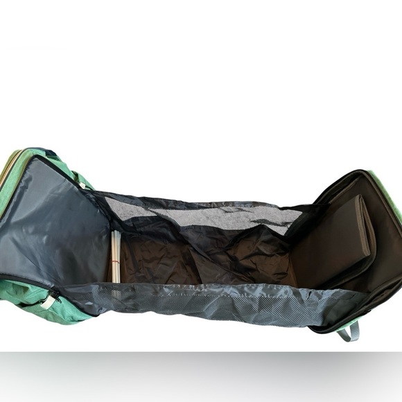 LEQUEEN Baby Diaper Bag Waterproof  Backpack Portable Crib Changing Station EUC. - Picture 12 of 15